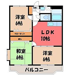 ユーミーアグリ・S2 3LDKの間取図画像