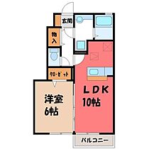 ベネトンファイブ  ｜ 茨城県結城市大字結城（賃貸アパート1LDK・1階・40.44㎡） その2