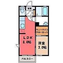 グランシャリオ M  ｜ 茨城県結城市新福寺1丁目（賃貸アパート1LDK・1階・31.77㎡） その2