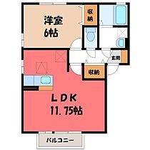 グリーンパーク  ｜ 茨城県筑西市小川（賃貸アパート1LDK・1階・42.11㎡） その2