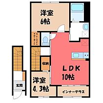 パルティール  ｜ 栃木県小山市大字間々田（賃貸アパート2LDK・2階・53.90㎡） その2