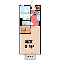 ポレール神山  ｜ 栃木県小山市神山2丁目（賃貸アパート1K・1階・30.03㎡） その2