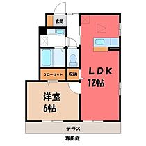 愛宕の杜 C  ｜ 栃木県栃木市大平町富田（賃貸アパート1LDK・1階・42.38㎡） その2