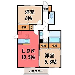 結城駅 6.8万円