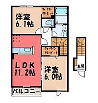 ヴェガ ユウキ II  ｜ 茨城県結城市大字結城（賃貸アパート2LDK・2階・57.64㎡） その2