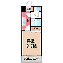 コンフォート III  ｜ 栃木県小山市東城南1丁目（賃貸アパート1K・2階・29.75㎡） その2