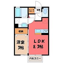 セピア・コート  ｜ 栃木県小山市若木町3丁目（賃貸アパート1LDK・2階・29.44㎡） その2