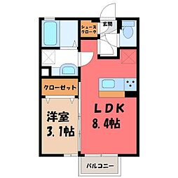 東武日光線 新大平下駅 徒歩11分 2階/-
