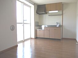 真岡鐵道 下館二高前駅 徒歩6分の賃貸アパート 2階2DKのリビング/ダイニング