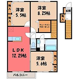 JR東北本線 小山駅 徒歩36分 2階/-