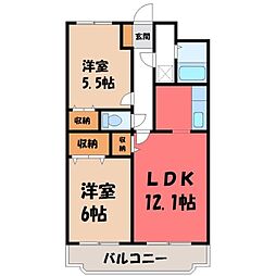 東武日光線 新栃木駅 徒歩17分 3階/-