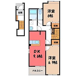 JR両毛線 栃木駅 バス8分 エスアイアイ前下車 徒歩3分 2階/-