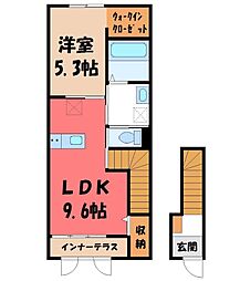 ファーストティアラ 1LDKの間取図画像