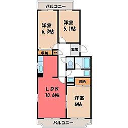 ボンヴィバン 2階/-