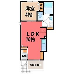 セル・フォンテーヌ3 1LDKの間取図画像