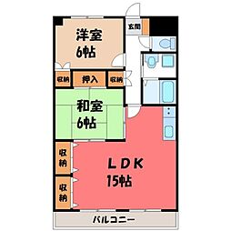 メゾン・グリーンモール1 2LDKの間取図画像