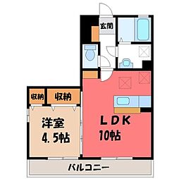 オッツグレース 1LDKの間取図画像