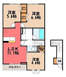Dブルー・東城南 2階/-