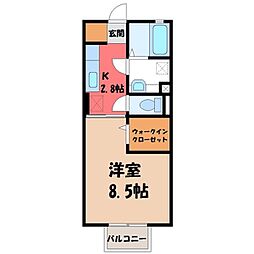 ピーノドマーニ 1Kの間取図画像