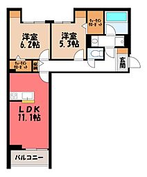 JR東北本線 小山駅 バス15分 マルエツ前下車 徒歩3分 2階/-
