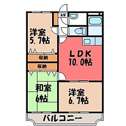 ユーミー舞夢 3LDKの間取図画像