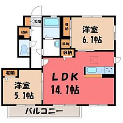 東武日光線 栃木駅 徒歩27分