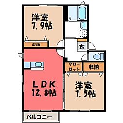 JR水戸線 下館駅 徒歩16分 2階/-