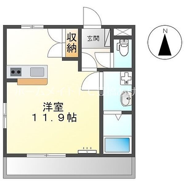 スターライズ ｜愛知県豊橋市牛川通1丁目(賃貸アパート1R・1階・30.78㎡)の写真 その2