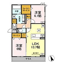 D-square東橋良町  ｜ 愛知県豊橋市東橋良町（賃貸アパート2LDK・1階・64.61㎡） その2