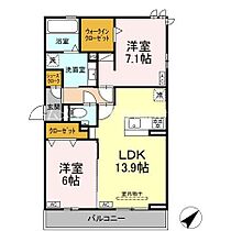 D-squareつつじが丘II  ｜ 愛知県豊橋市つつじが丘3丁目（賃貸アパート2LDK・2階・64.27㎡） その2