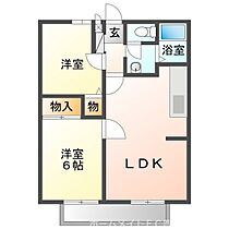 ビーライン浅野　E  ｜ 愛知県豊橋市つつじが丘3丁目（賃貸アパート2LDK・2階・47.54㎡） その2