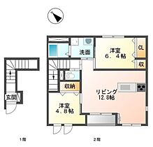 アーバンB  ｜ 愛知県豊橋市つつじが丘3丁目（賃貸アパート2LDK・2階・57.02㎡） その2