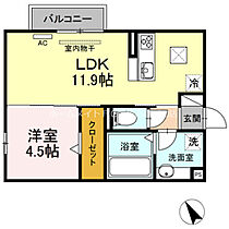 レガーロ  ｜ 愛知県豊橋市岩屋町字岩屋下（賃貸アパート1LDK・1階・40.17㎡） その2