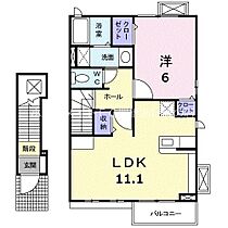 ボヌール森岡参番館  ｜ 愛知県豊橋市森岡町（賃貸アパート1LDK・2階・46.09㎡） その2