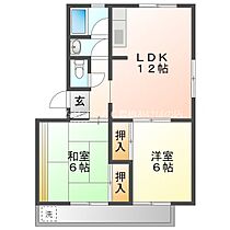 ハイツ明和B棟  ｜ 愛知県豊橋市弥生町字東豊和（賃貸マンション2LDK・1階・54.64㎡） その2