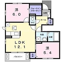 プラシード  ｜ 愛知県豊橋市小松町（賃貸アパート2LDK・1階・55.88㎡） その2