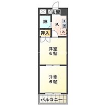 ラ・ヴェルデセコンド  ｜ 愛知県豊橋市つつじが丘3丁目（賃貸マンション2K・5階・31.05㎡） その2