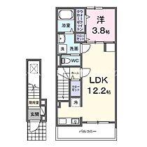 アンサンブルI  ｜ 愛知県豊橋市牟呂町字松島（賃貸アパート1LDK・2階・42.56㎡） その2