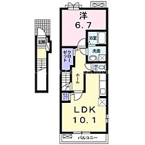 ファイン  ｜ 愛知県豊橋市下地町字北村（賃貸アパート1LDK・2階・47.42㎡） その2