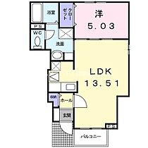 アラ・ピエス  ｜ 愛知県豊橋市前芝町字西塩（賃貸アパート1LDK・1階・42.08㎡） その2