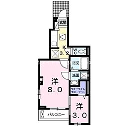 ベル　グランツ 1階2Kの間取り