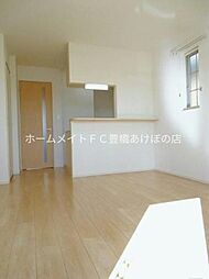 クラリスＢ 2階1LDKのリビング/ダイニング