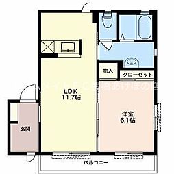 間取図画像 1LDK