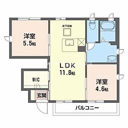 コージーコート前田 2LDKの間取図画像