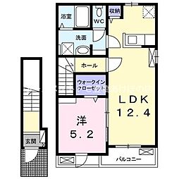 フィグ新栄I 1LDKの間取図画像