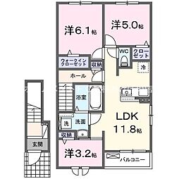 フィグ新栄II 3LDKの間取図画像