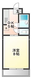 エクセレンス 1DKの間取図画像