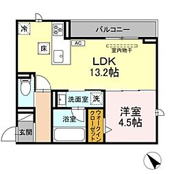 D-avance佐藤一丁目 1LDKの間取図画像