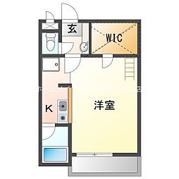 セザンヌ一色町 ワンルームの間取図画像
