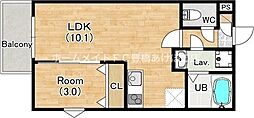 (仮称)ジーメゾン豊橋花中町 1LDKの間取図画像